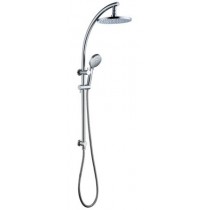 Bella Vista Dual Shower Rails Round shower head, round shower rail.